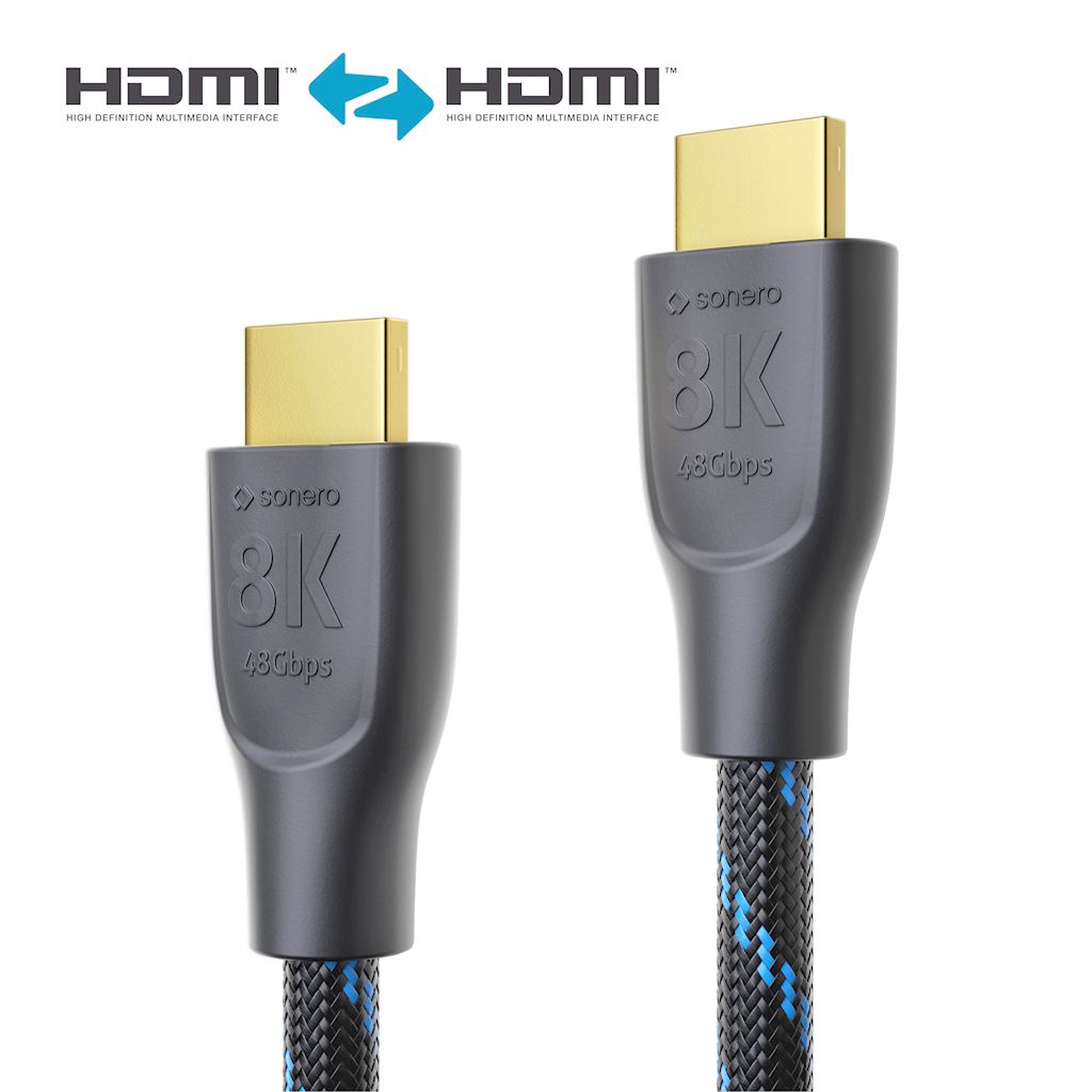  Sonero XPHC111-005 kabel Premium HDMI 2.1 eARC 8K 48Gbps 0,5m